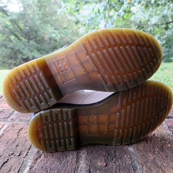 Doc Dr. Martens 1460 White Patent Lamper Leather 8-Eye Boots 37 EUR (6 US) - Picture 5 of 8